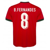 Camiseta Portugal Bruno Fernandes #8 Primera Equipación Eurocopa 2024 manga corta